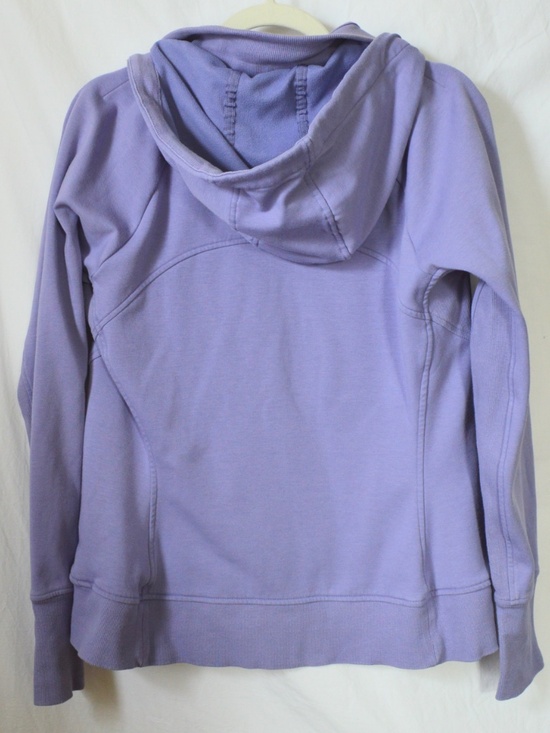 Athleta Triumph Hoodie Lavender Aurora Purple Fitted Size Large - Picture 6 of 8